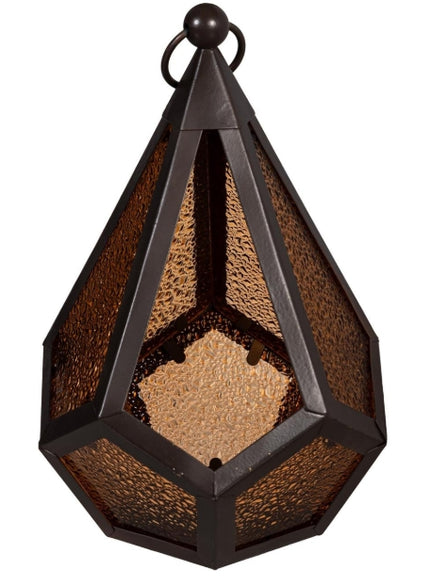 Diamond shaped glass bird feeder