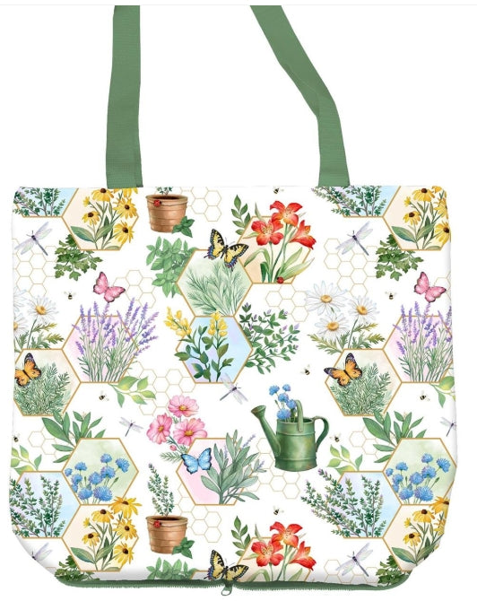 Cottage Garden Foldable Compact Tote, Gardening, 15.5