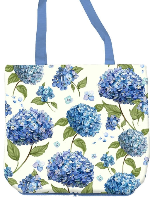 Foldable Compact Tote - Hydrangea, 15.5