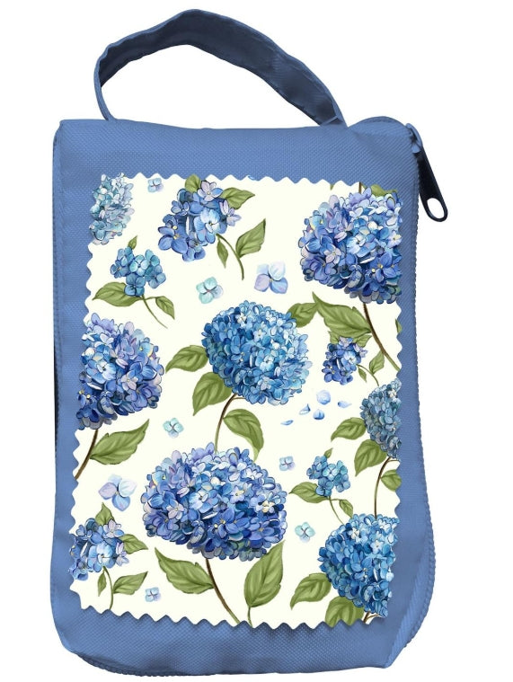 Foldable Compact Tote - Hydrangea, 15.5