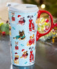 Winter Dogs in Scarves Ceramic Travel Cup, 17 OZ. ,w/box