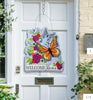 Welcome Home Door Decor with Butterflies