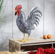 Metal Rooster Yard Decor