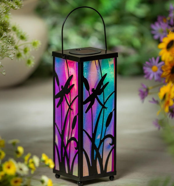 Iridescent Dragonfly Solar Lantern