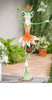 Metal Ballerina Frog Yard figurine
