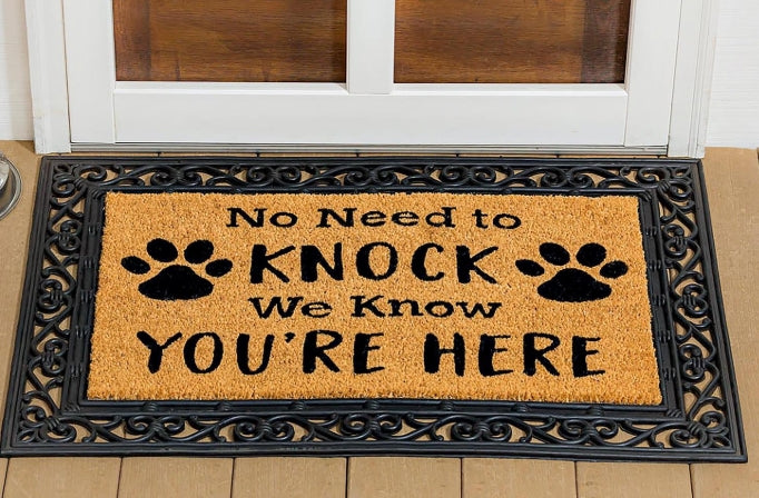 No Need to Knock Coir Mat