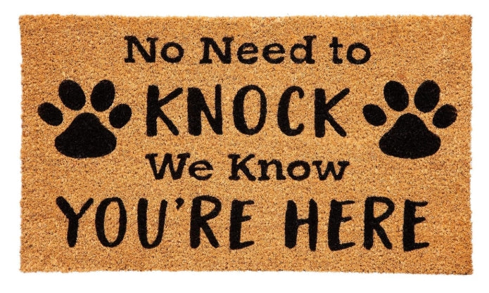 No Need to Knock Coir Mat