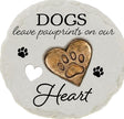 Memorial Garden Stone, Pawprints On Our Hearts