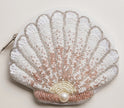Beaded Seashell coin purse