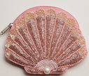 Beaded Seashell coin purse