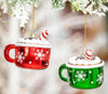 Baking Spirits Bright Ornament Hot Chocolate Glass