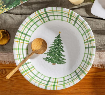 Shades of Green Bowl Melamine Serving Bowl, 12