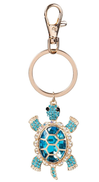 Bejeweled Turtle Keyring