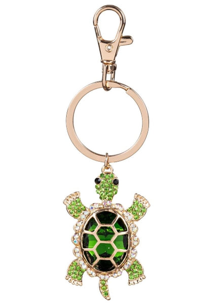 Bejeweled Turtle Keyring