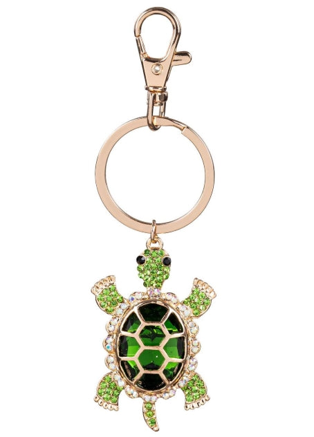 Bejeweled Turtle Keyring