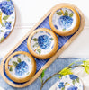 Wood Server with Bowls, Hydrangea