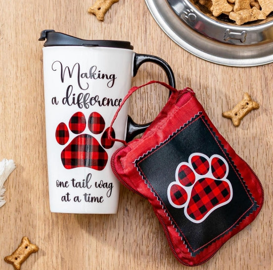 Making a Difference Ceramic Perfect Cup and Compact Tote Giftset