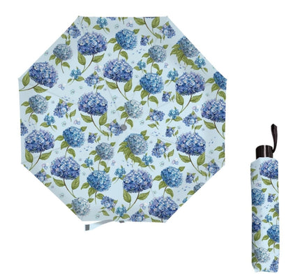 Compact Umbrella with Sleeve, Hydrangea