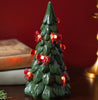 LED Ceramic Tree with Bow Lights, 8.25