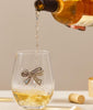 Stemless Wine Glass with Bejeweled Bow  17oz