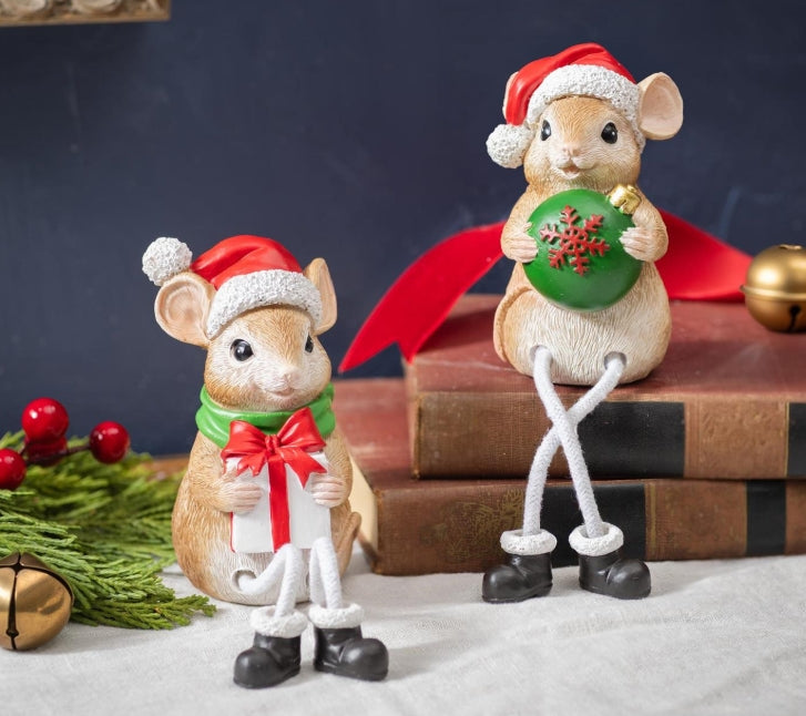 Christmas Mice Shelf Sitter