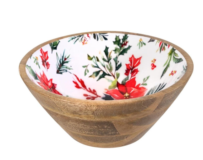 Mango Wood Christmas Bowl assortment