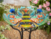 Folk Art Bumblebee birdbath
