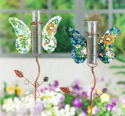 Butterfly Rain Gauge Garden Stake, 39