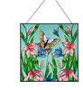 Hand Painted Floral Insects Suncatcher