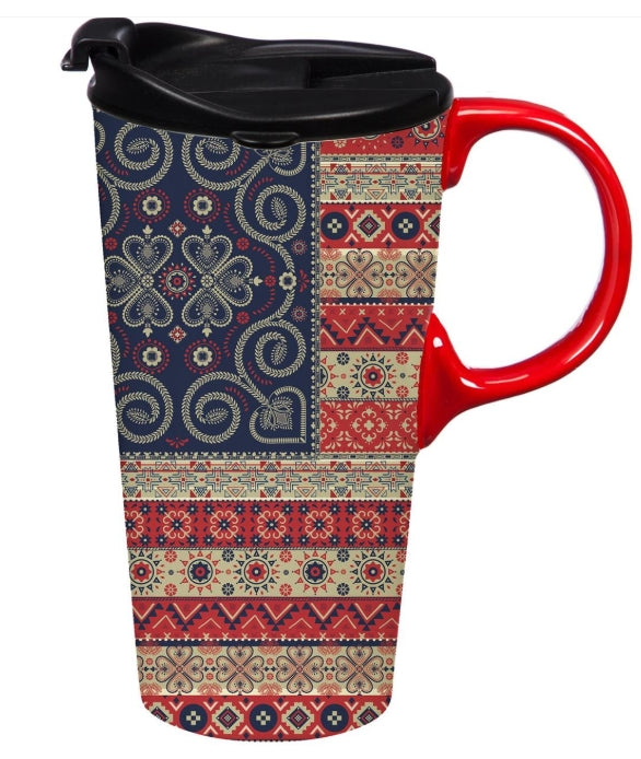 American Boho Travel Mug
