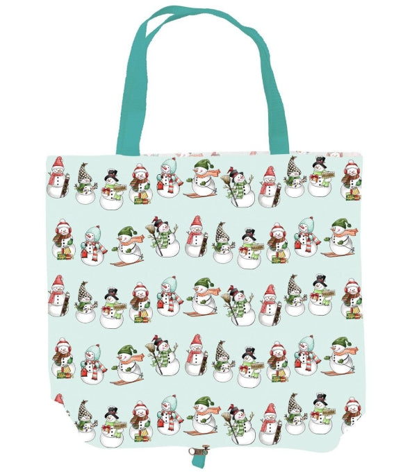 Christmas snowman travel mug with tote gift set 17OZ