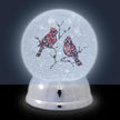 Cardinal Shimmer Snow Globe