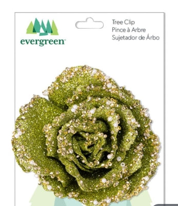 Bejeweled Floral Tree Clip