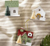 House with Bottle Brush Trees ornaments