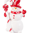 Sugar & Stripes Table Décor Resin Snowman