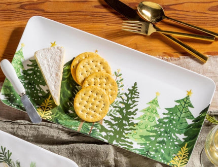 Rectangular Melamine Platter with Spreader Set