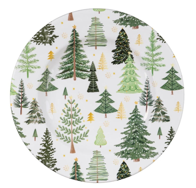 Christmas Melamine Salad Plate, 8.5