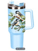Christmas Tumbler Chickadees