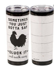 Farm themed comical travel mug