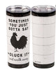 Farm themed comical travel mug