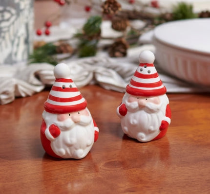 Ceramic Nordic Santa Salt and Pepper Shakerd