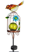 Solar Bird House Garden Stake 36 inch