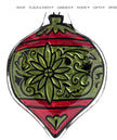 Glass Ornament Shape Plate 10.25