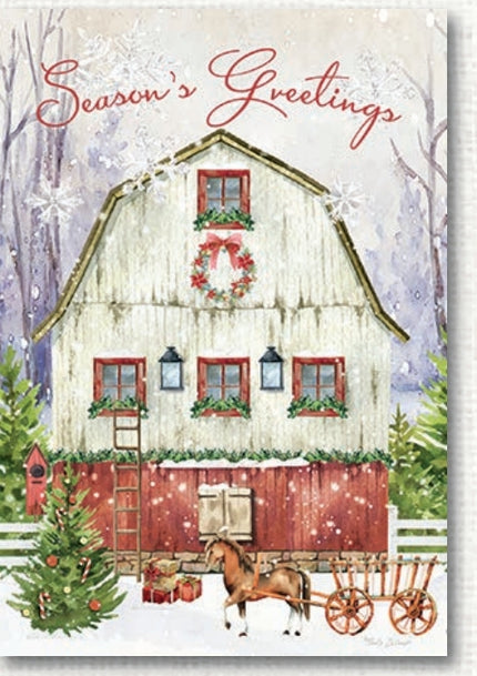 Christmas Cards with Barn