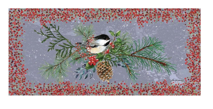 Christmas Chickadee Sassafras Switch Mat