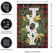 Holiday Joy Burlap Garden Flag