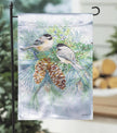 Winter Frost Lustre Garden Flag