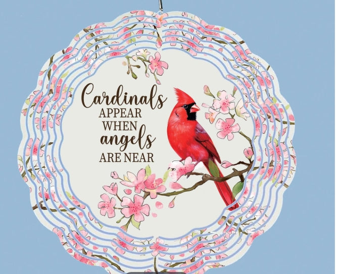 Memorial Wind Spinner, Cardinal Sentiment Illusion Spinner
