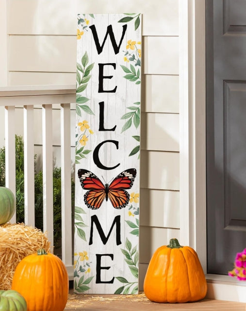 Harvest Blossom Butterfly Porch Leaner, 46