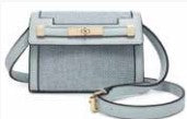 Tweed and Vegan Leather Crossbody Handbag